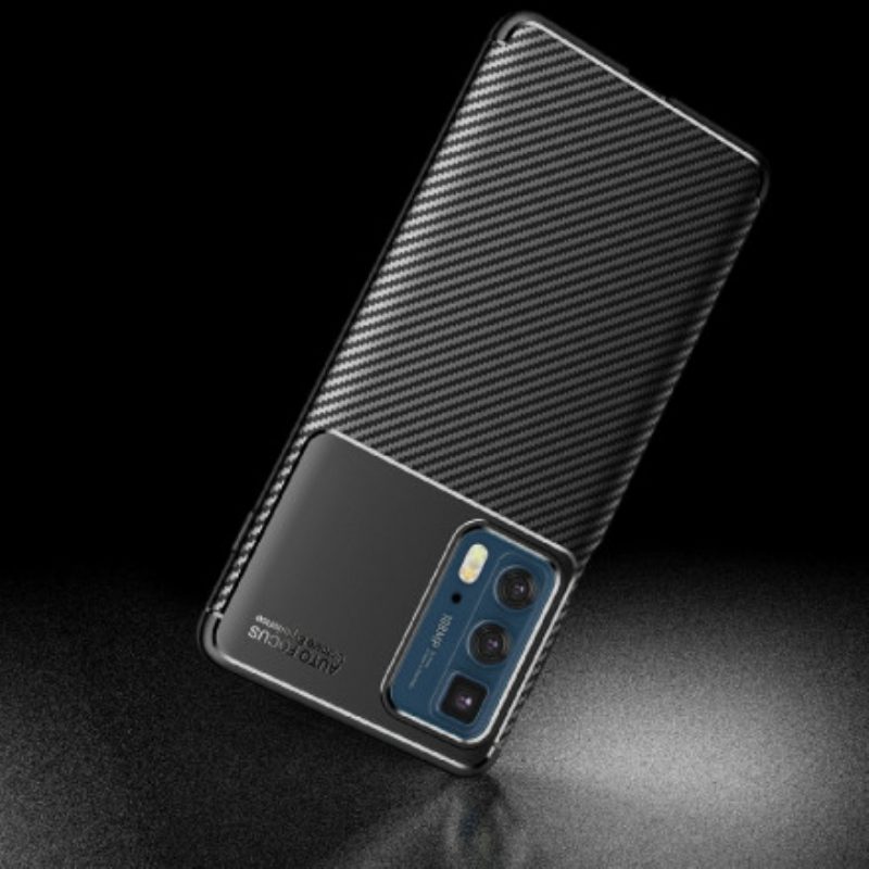 Cover Motorola Edge 20 Pro Struttura Flessibile In Fibra Di Carbonio