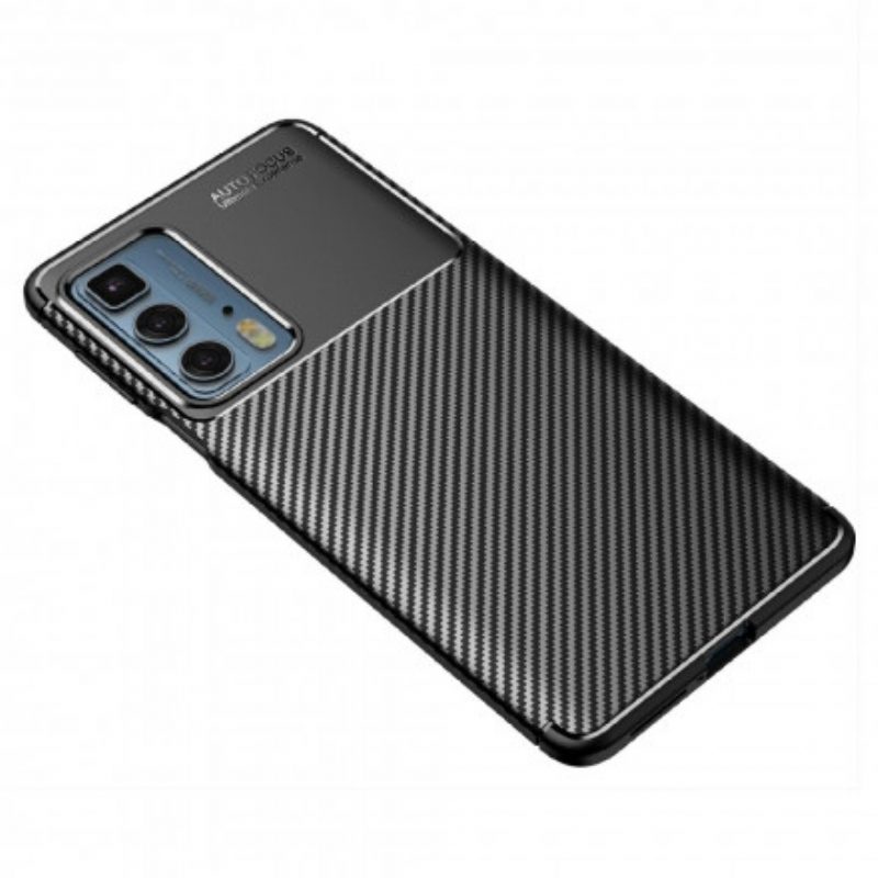 Cover Motorola Edge 20 Pro Struttura Flessibile In Fibra Di Carbonio