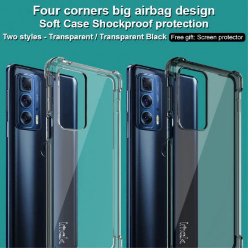 Cover Motorola Edge 20 Pro Trasparente Con Imak Screen Film