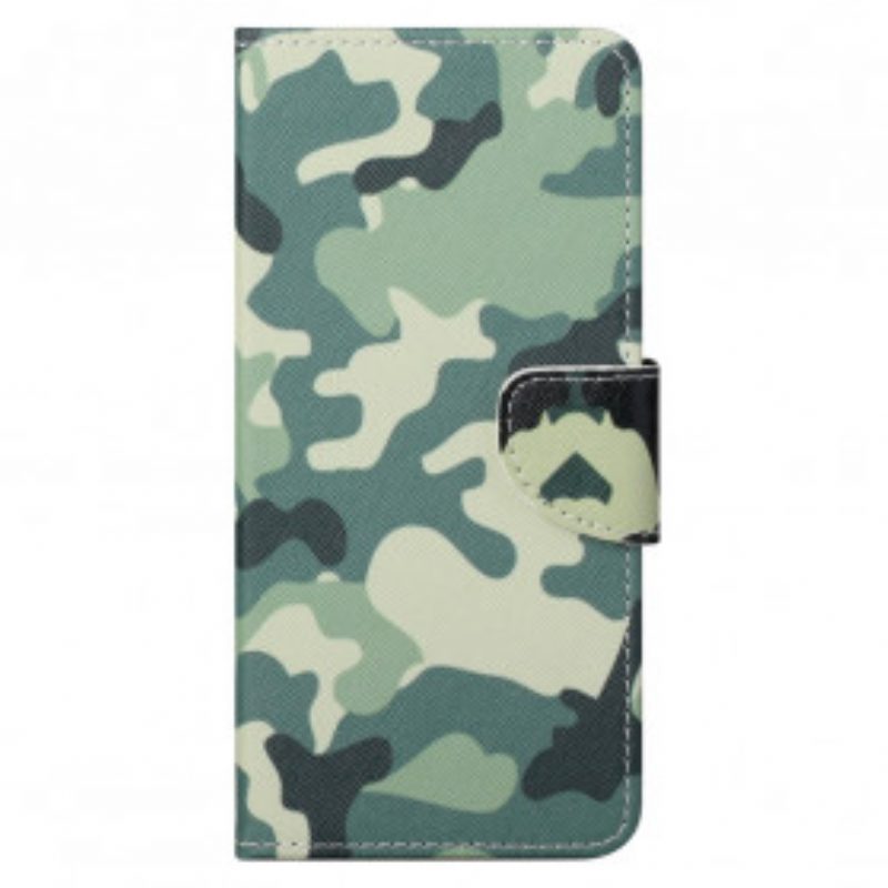 Custodia A Portafoglio Motorola Edge 20 Pro Camuffamento Militare