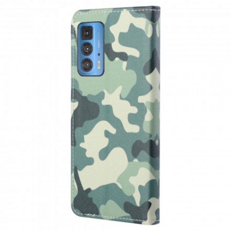 Custodia A Portafoglio Motorola Edge 20 Pro Camuffamento Militare