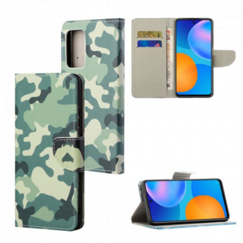 Custodia A Portafoglio Motorola Edge 20 Pro Camuffamento Militare