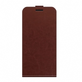 Custodia A Portafoglio Motorola Edge 20 Pro Folio Cover Ribalta Verticale Effetto Pelle