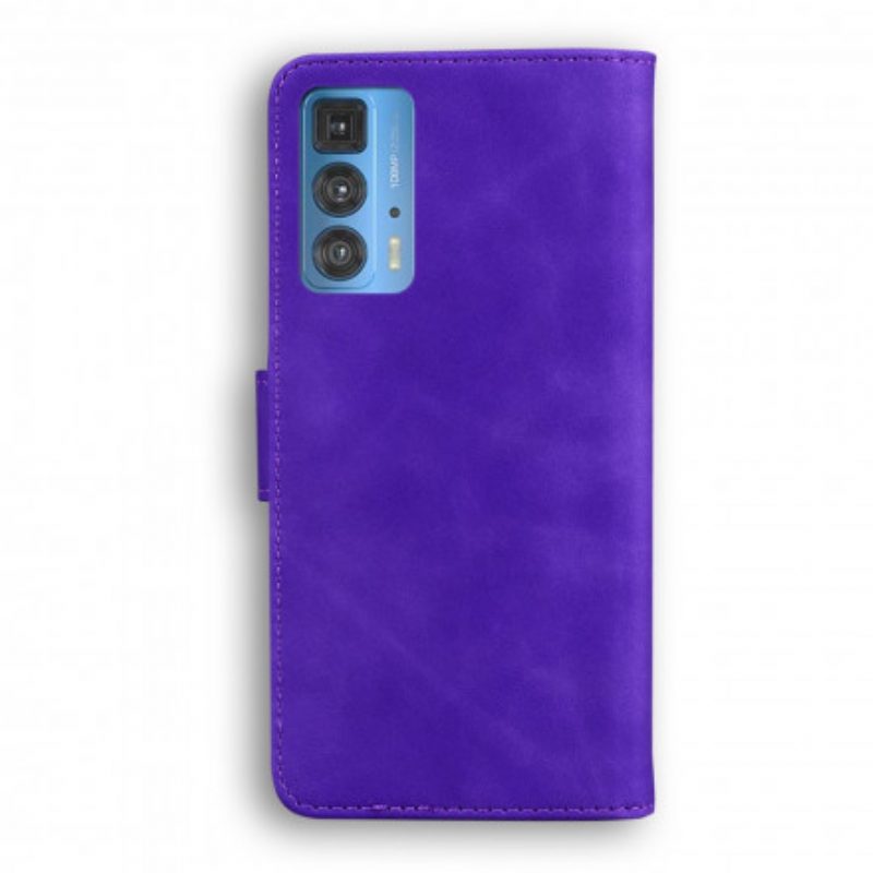 Custodia in pelle Motorola Edge 20 Pro Stile Vintage In Pelle Couture