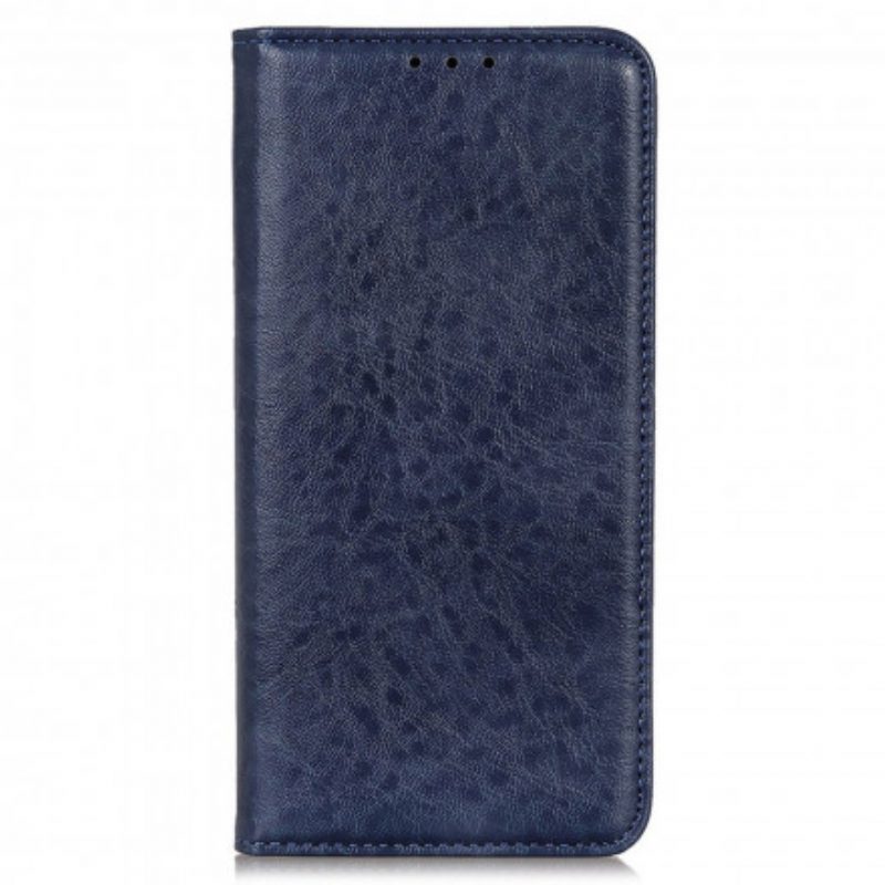 Folio Cover Motorola Edge 20 Pro Custodia in pelle Crosta Di Pelle Testurizzata