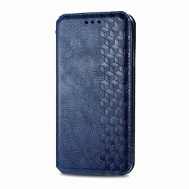 Folio Cover Motorola Edge 20 Pro Custodia in pelle Texture Diamante Effetto Pelle