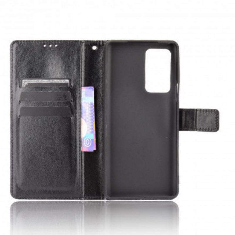 Folio Cover Motorola Edge 20 Pro Ecopelle Appariscente