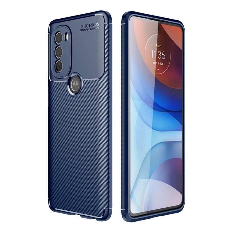 Cover Moto G71 5G Tubo In Fibra Di Carbonio