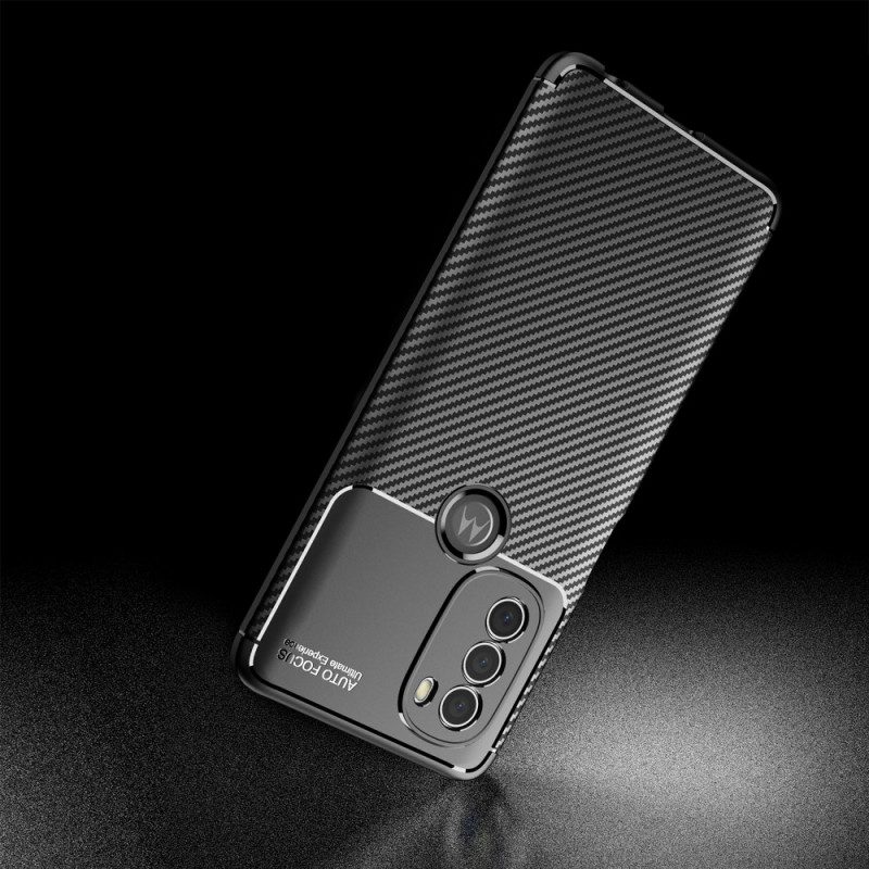 Cover Moto G71 5G Tubo In Fibra Di Carbonio