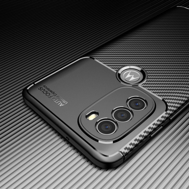 Cover Moto G71 5G Tubo In Fibra Di Carbonio