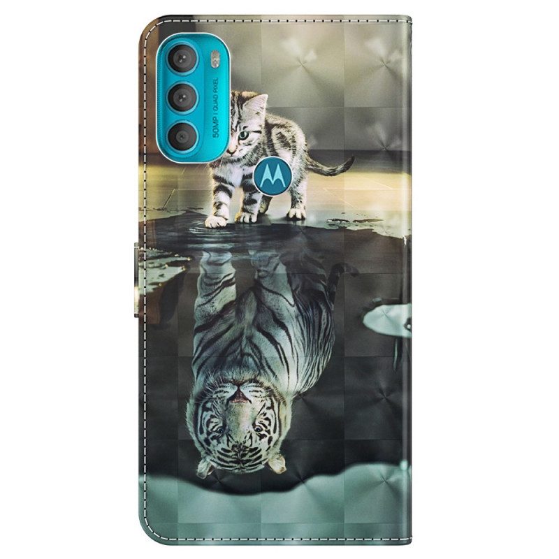 Custodia A Portafoglio Moto G71 5G Ernesto La Tigre