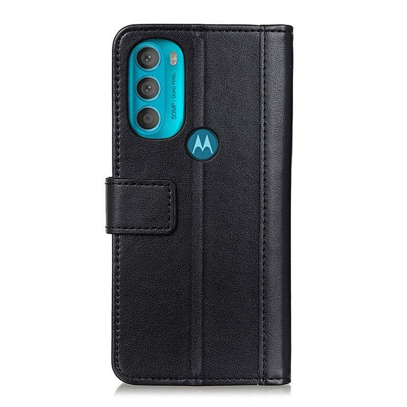 Custodia A Portafoglio Moto G71 5G Versione Colorata Effetto Pelle