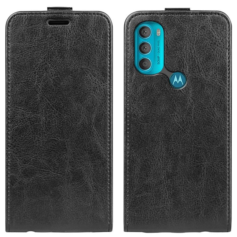 Custodia in pelle Moto G71 5G Folio Cover Retro Pieghevole