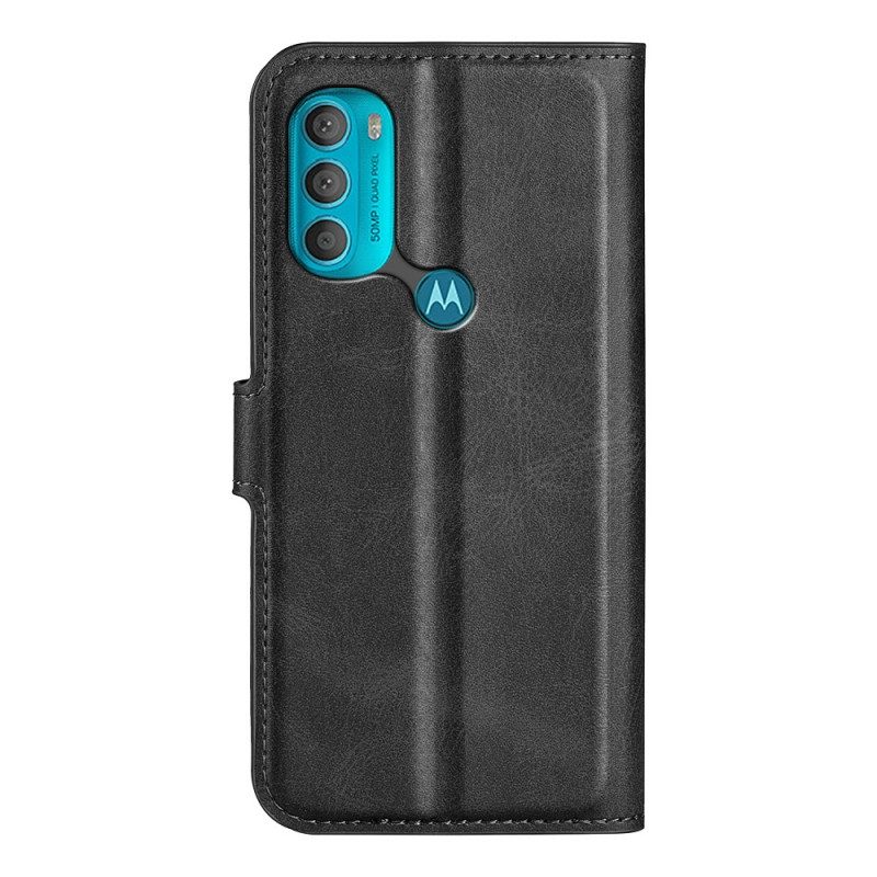 Custodia in pelle Moto G71 5G Sottile Effetto Pelle Estremo