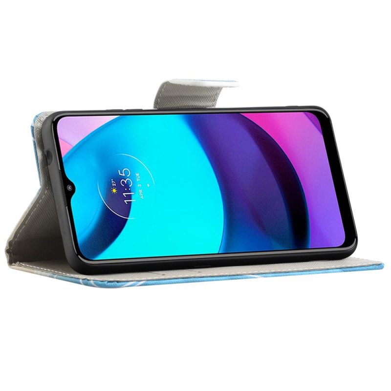 Custodia in pelle Moto G71 5G Vita Londinese