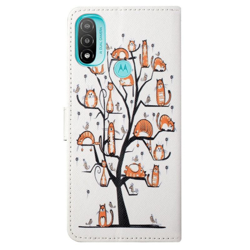 Folio Cover Moto G71 5G Gatti Funky Con Cinturino