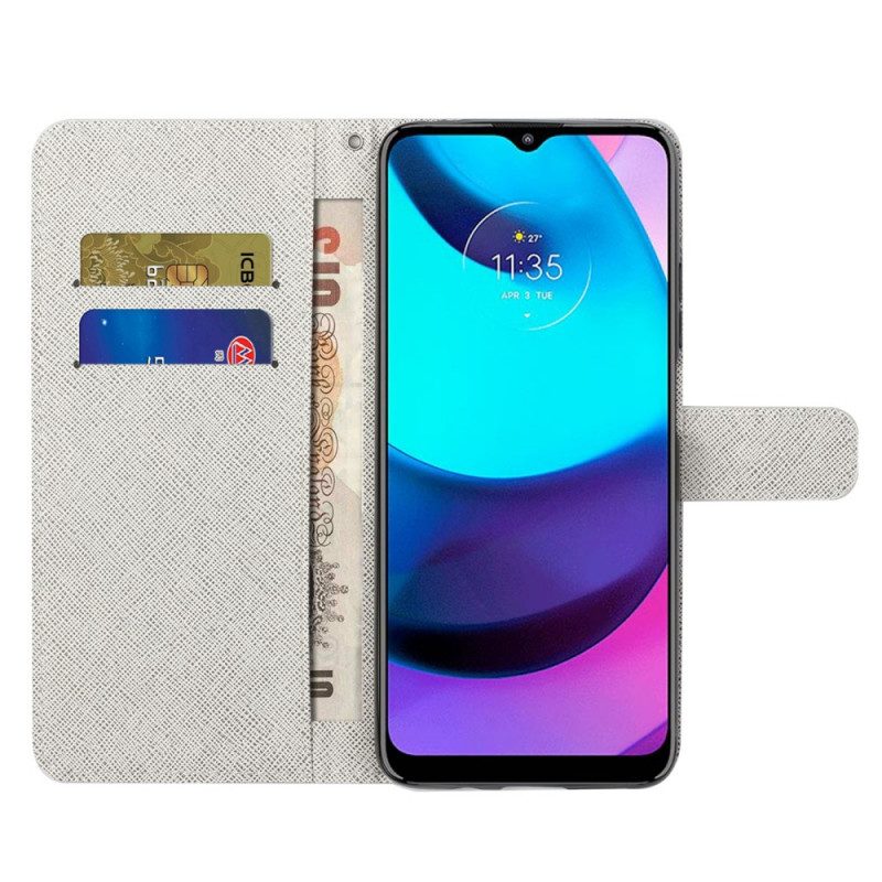 Folio Cover Moto G71 5G Gatti Funky Con Cinturino