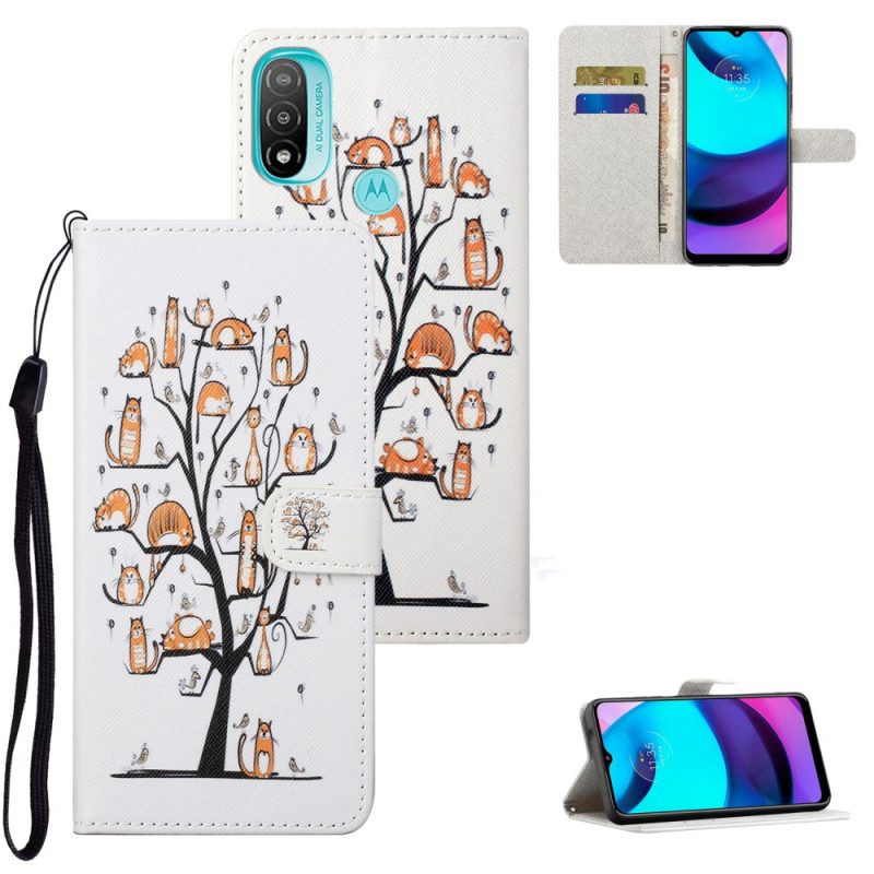 Folio Cover Moto G71 5G Gatti Funky Con Cinturino