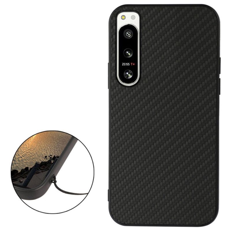 Cover Sony Xperia 5 IV Fibra Di Carbonio