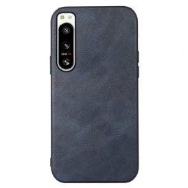 Cover Sony Xperia 5 IV Look Raffinato Effetto Pelle