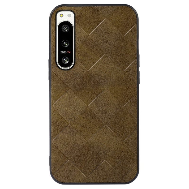 Cover Sony Xperia 5 IV Stile Intrecciato