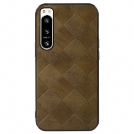 Cover Sony Xperia 5 IV Stile Intrecciato