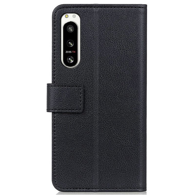 Custodia in pelle Sony Xperia 5 IV Classico