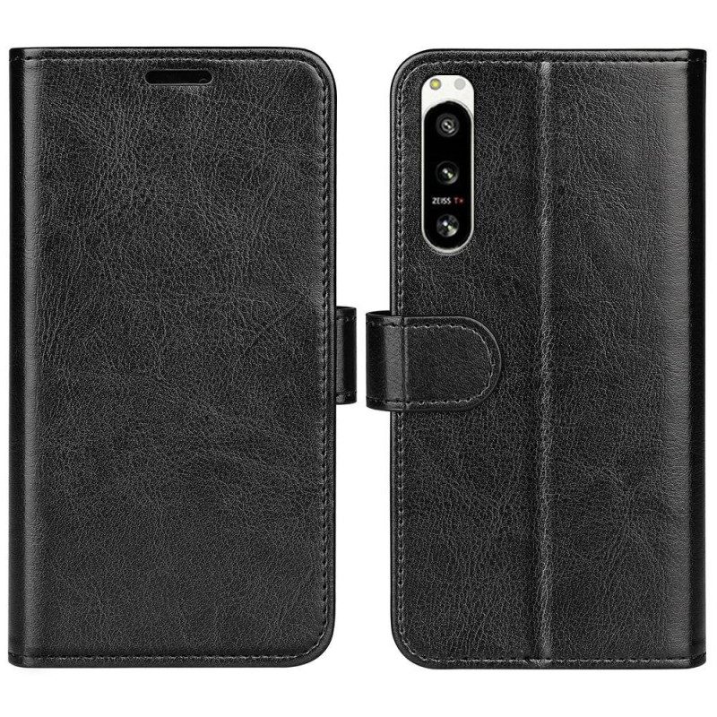 Custodia in pelle Sony Xperia 5 IV Ecopelle Vintage