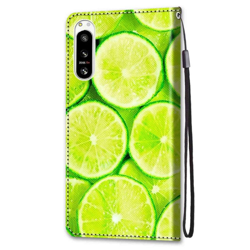 Custodia in pelle Sony Xperia 5 IV Limes