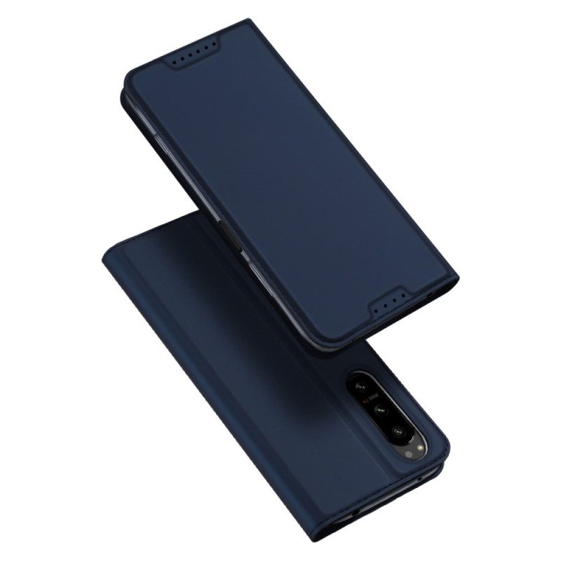 Custodia in pelle Sony Xperia 5 IV Pelle Pro Dux Ducis