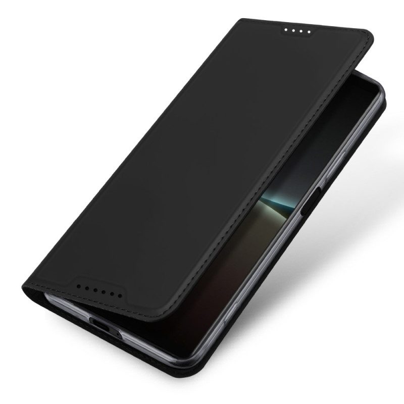 Custodia in pelle Sony Xperia 5 IV Pelle Pro Dux Ducis