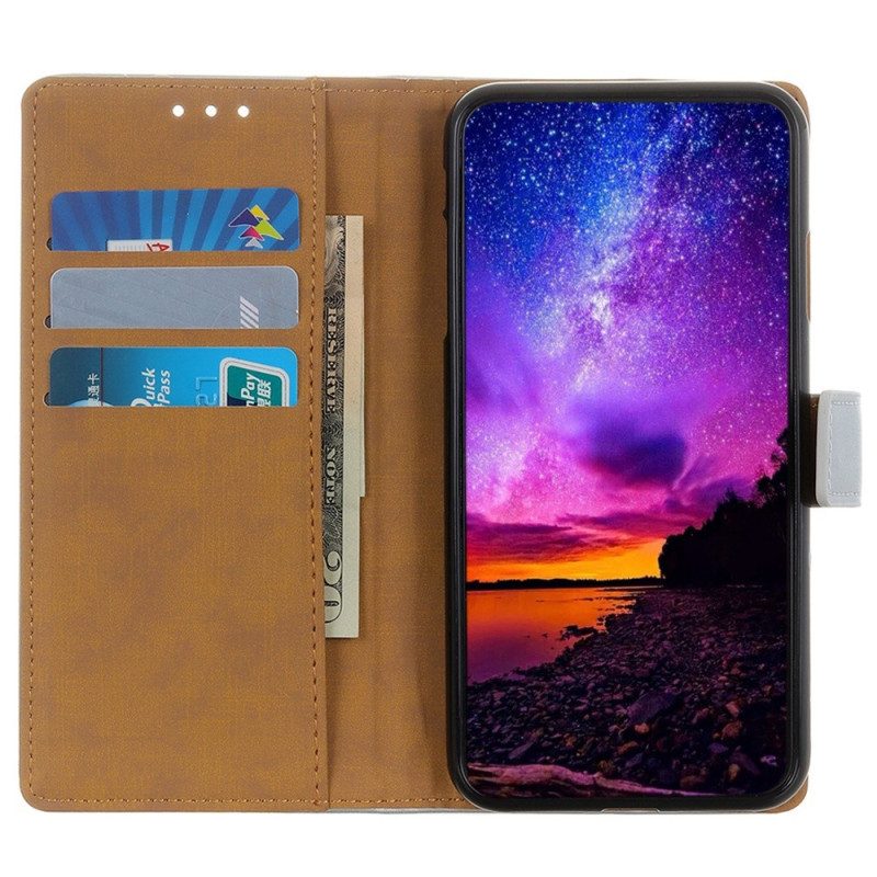 Folio Cover Sony Xperia 5 IV Ecopelle Tinta Unita