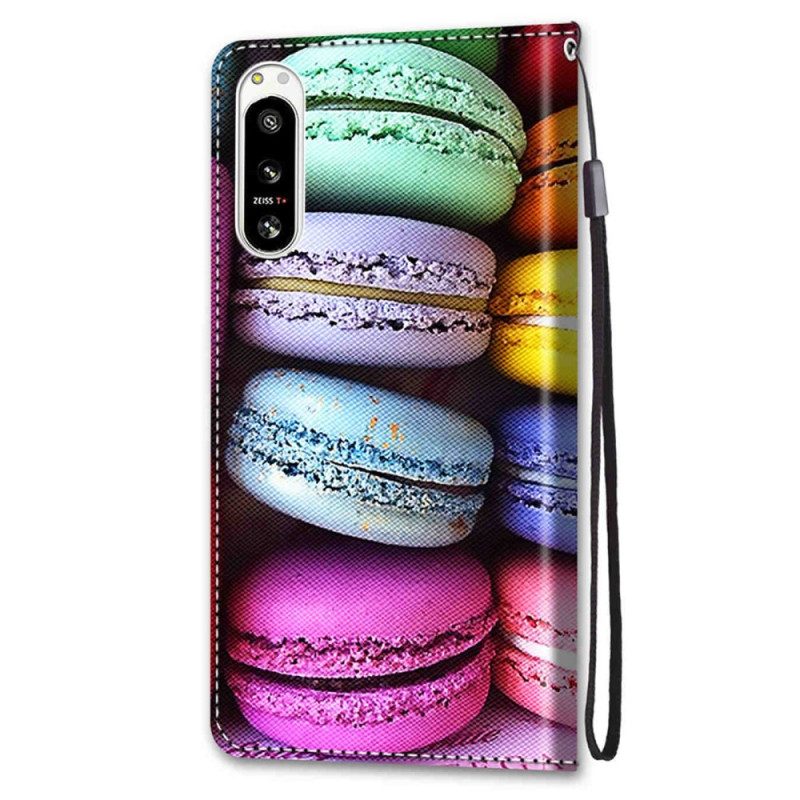 Folio Cover Sony Xperia 5 IV Macarons