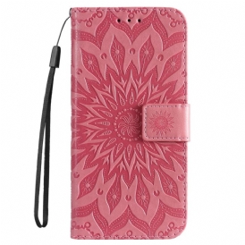 Folio Cover Sony Xperia 5 IV Mandala Sole Con Cordino