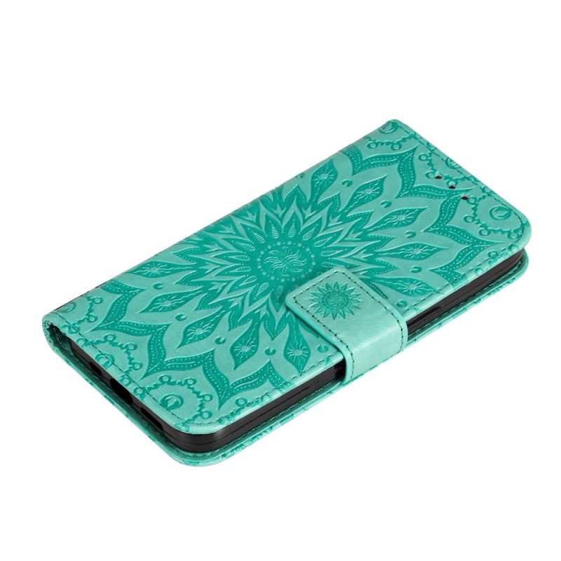 Folio Cover Sony Xperia 5 IV Mandala Sole Con Cordino