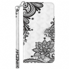 Folio Cover Sony Xperia 5 IV Pizzo Con Spalline