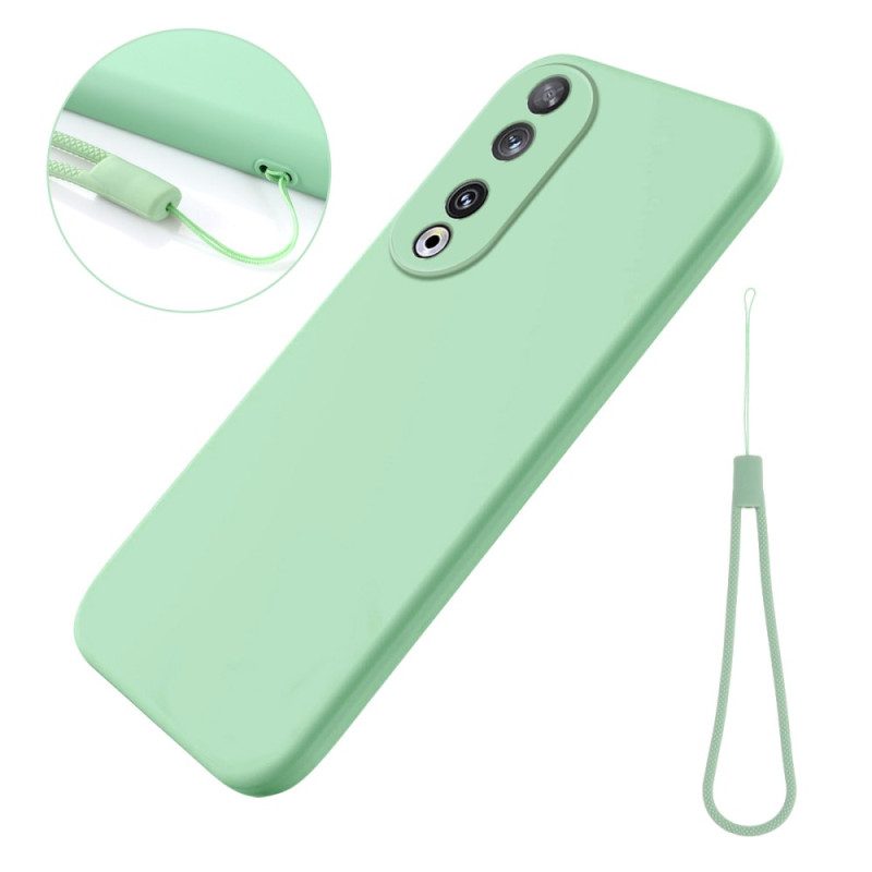 Cover Honor 90 Silicone Liquido Con Cinturino