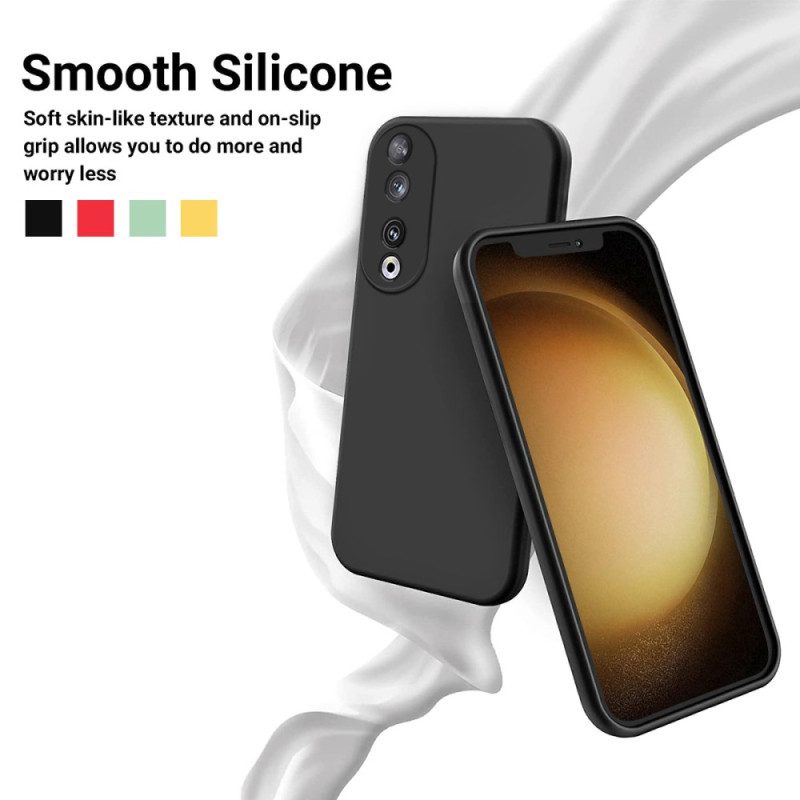 Cover Honor 90 Silicone Liquido Con Cinturino