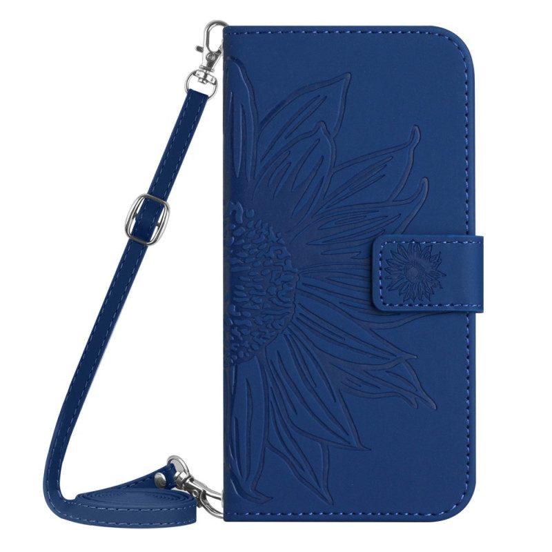 Custodia in pelle Honor 90 Girasole Con Tracolla