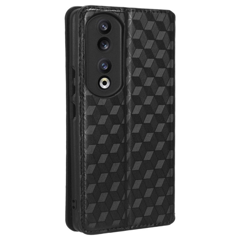 Folio Cover Honor 90 Custodia in pelle Cubi