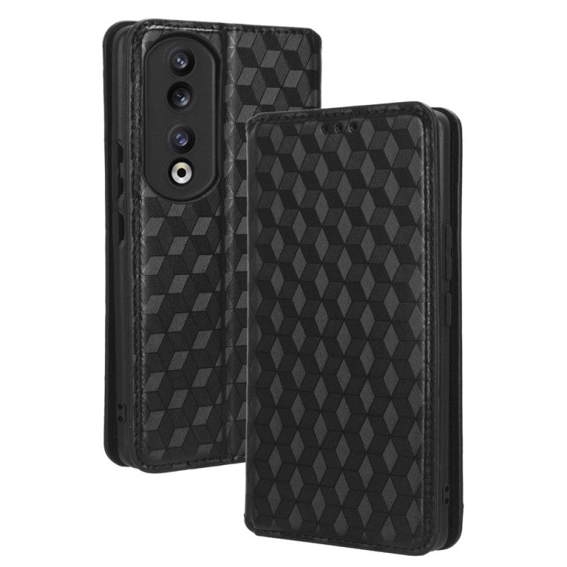 Folio Cover Honor 90 Custodia in pelle Cubi