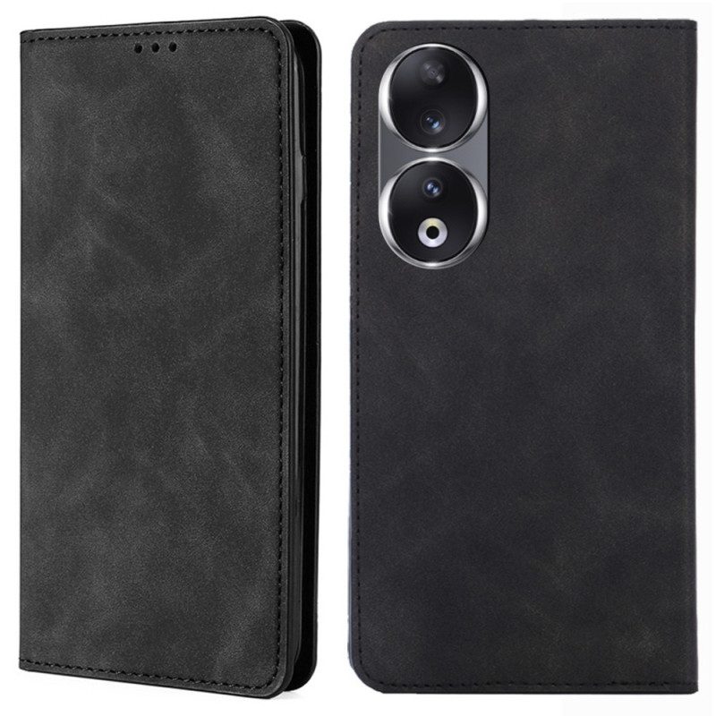 Folio Cover Honor 90 Custodia in pelle Stile Pelle Liscia