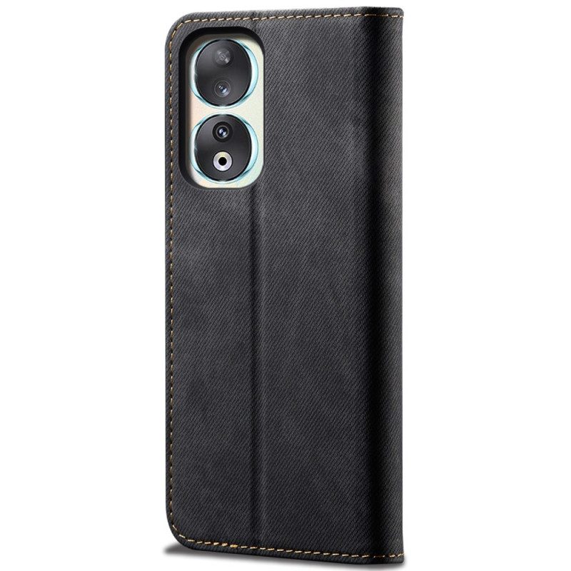 Folio Cover Honor 90 Custodia in pelle Tessuto