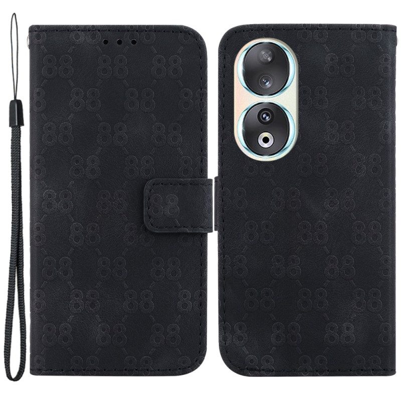 Folio Cover Honor 90 Modello 88 Con Cordino