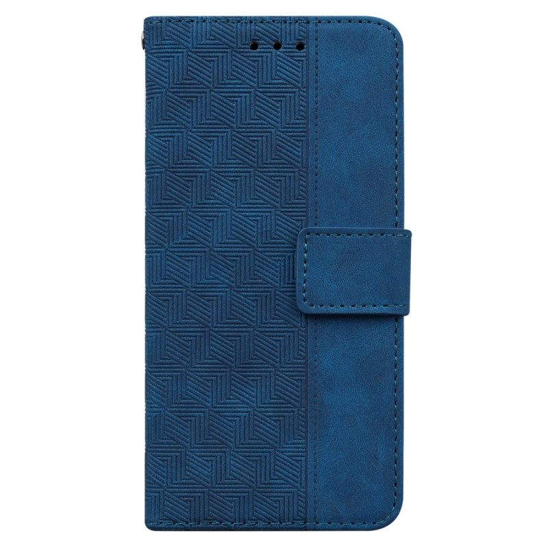 Folio Cover Honor 90 Motivo Intrecciato Con Spalline