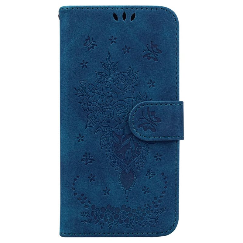 Folio Cover Honor 90 Rose Con Cinturino