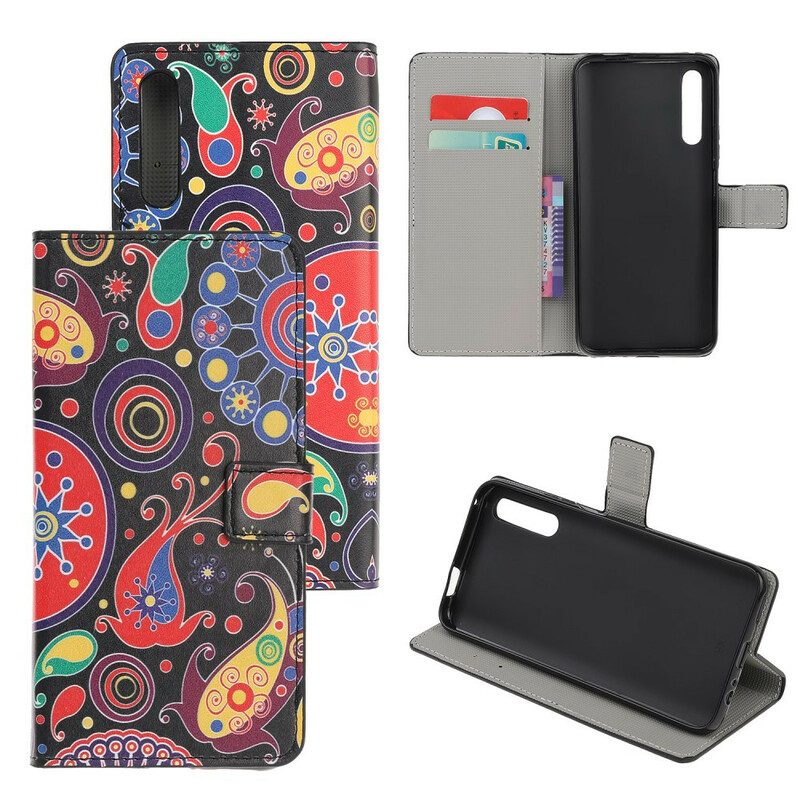 Folio Cover Huawei P Smart S Disegno Della Galassia