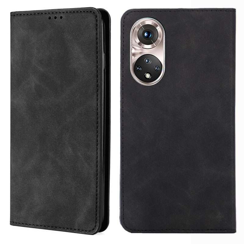 Folio Cover Honor 50 Pro Custodia in pelle Tocco Di Pelle Professionale