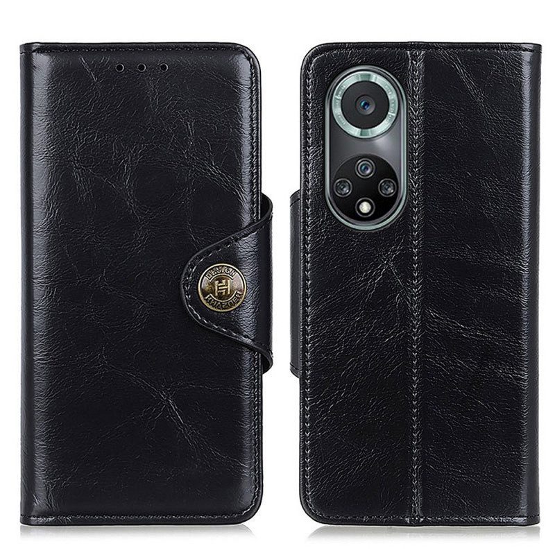 Custodia in pelle Huawei Nova 9 Pro Similpelle Lucida Khazneh