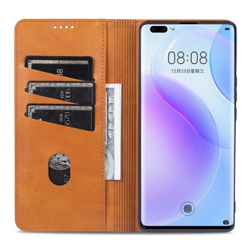 Folio Cover Huawei Nova 9 Pro Custodia in pelle Stile In Pelle Azns